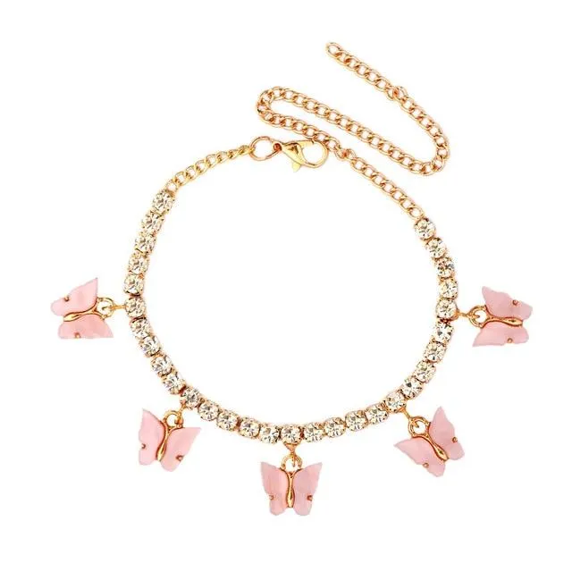 Butterfly Anklet Foot Chain Jewelry for Women Anklet