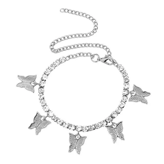 Butterfly Anklet Foot Chain Jewelry for Women Anklet