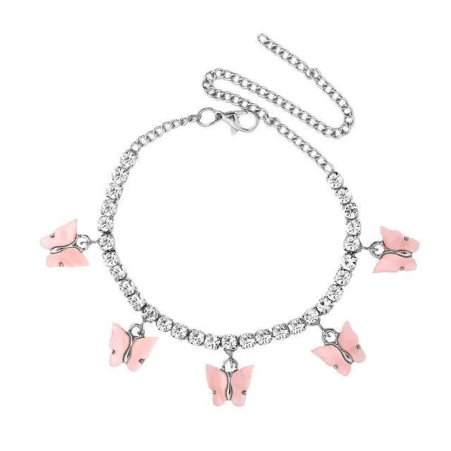 Butterfly Anklet Foot Chain Jewelry for Women Anklet