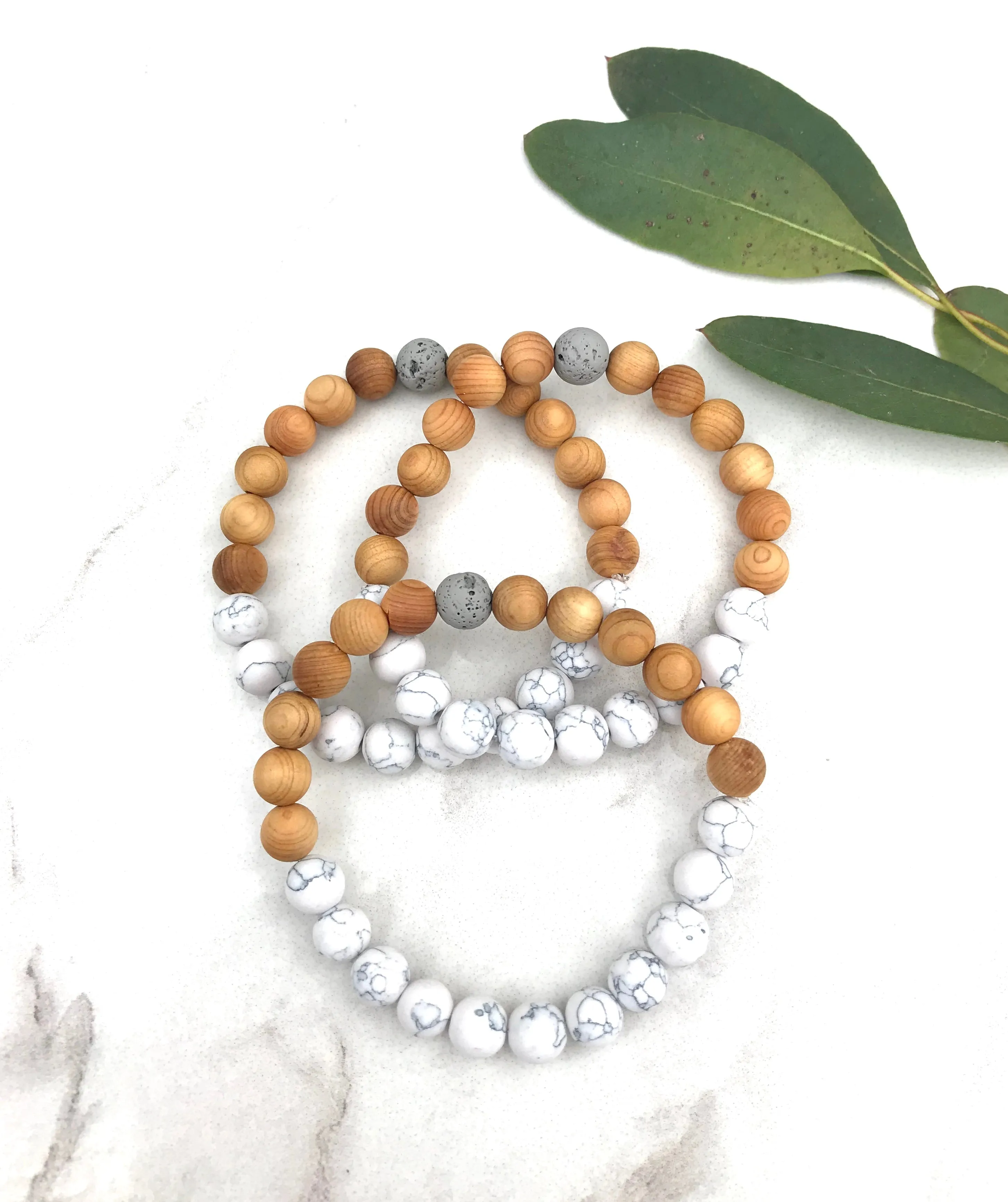 Chalk - Howlite Diffuser Oil Bracelet