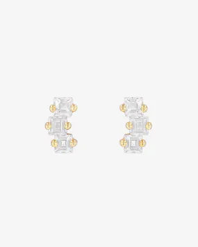 Cierra White Topaz Midi Studs