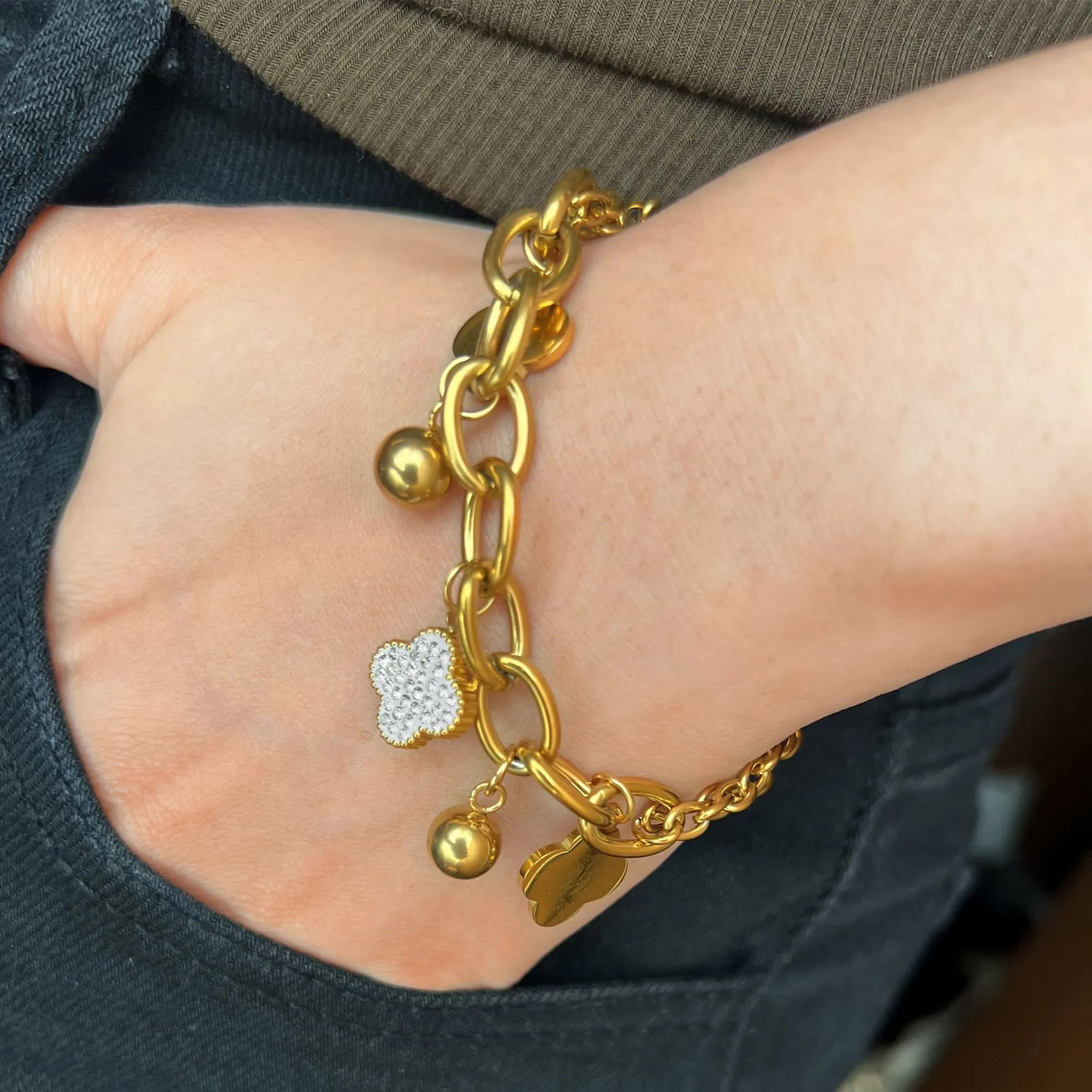 Clover Charm Bracelet