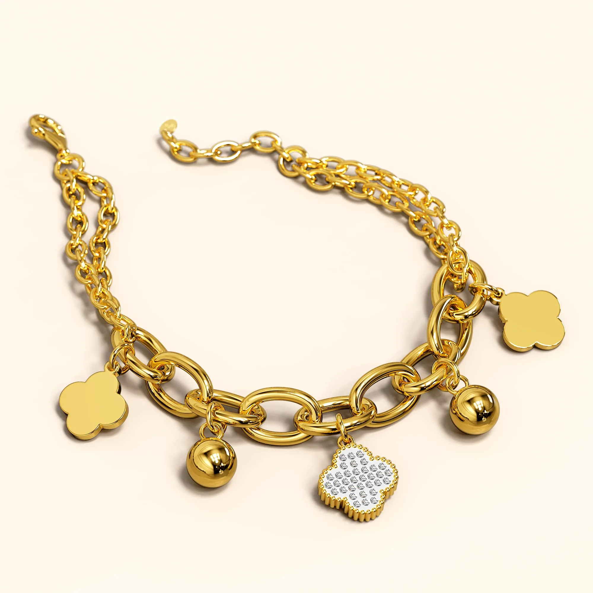 Clover Charm Bracelet