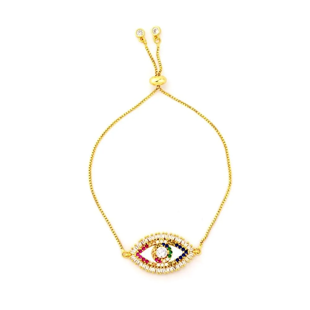 Colorful Snake Chain Zircon Bracelets