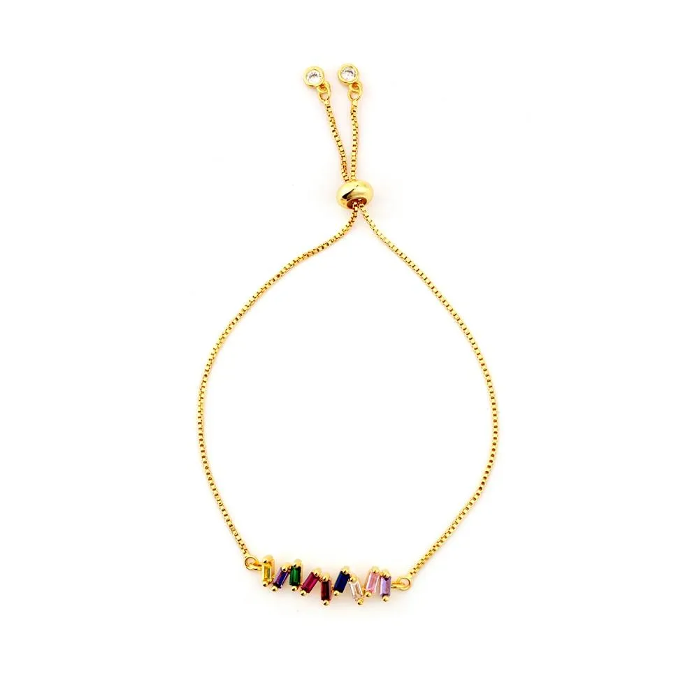 Colorful Snake Chain Zircon Bracelets