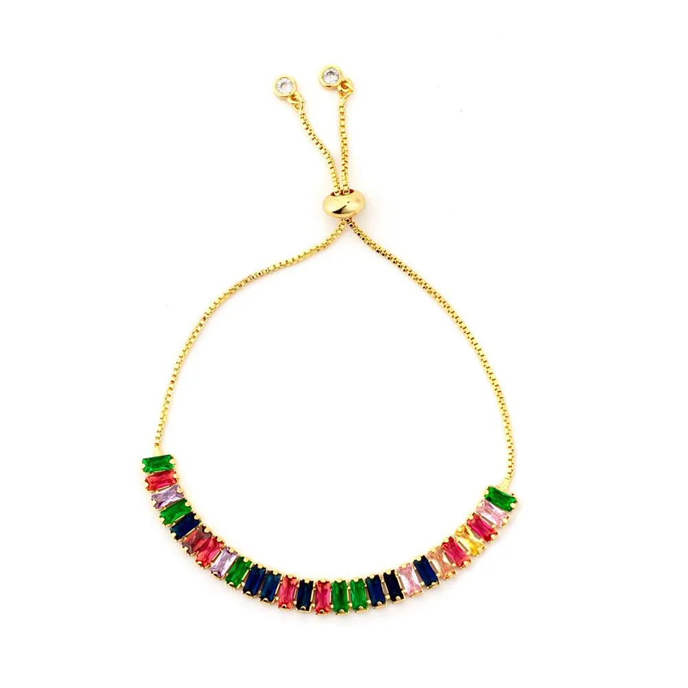 Colorful Snake Chain Zircon Bracelets