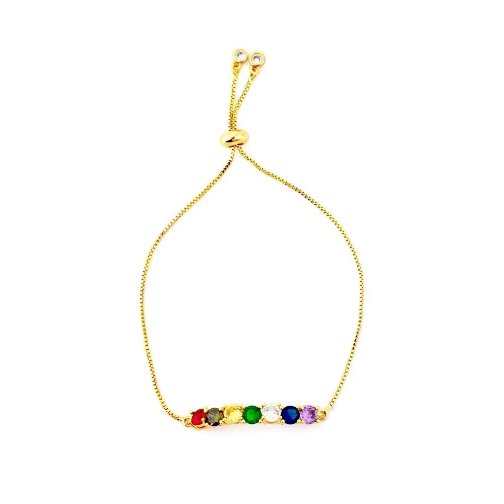 Colorful Snake Chain Zircon Bracelets