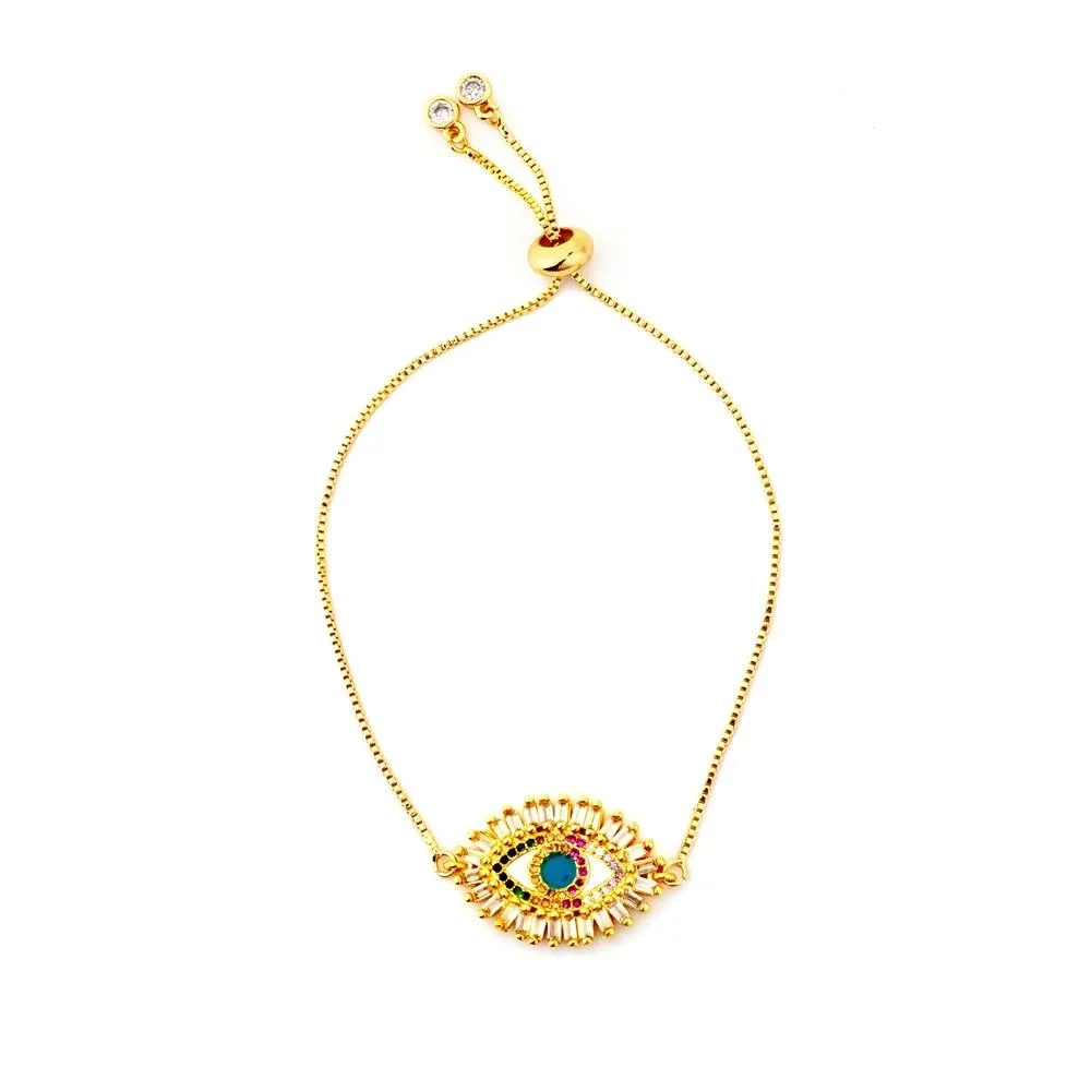 Colorful Snake Chain Zircon Bracelets