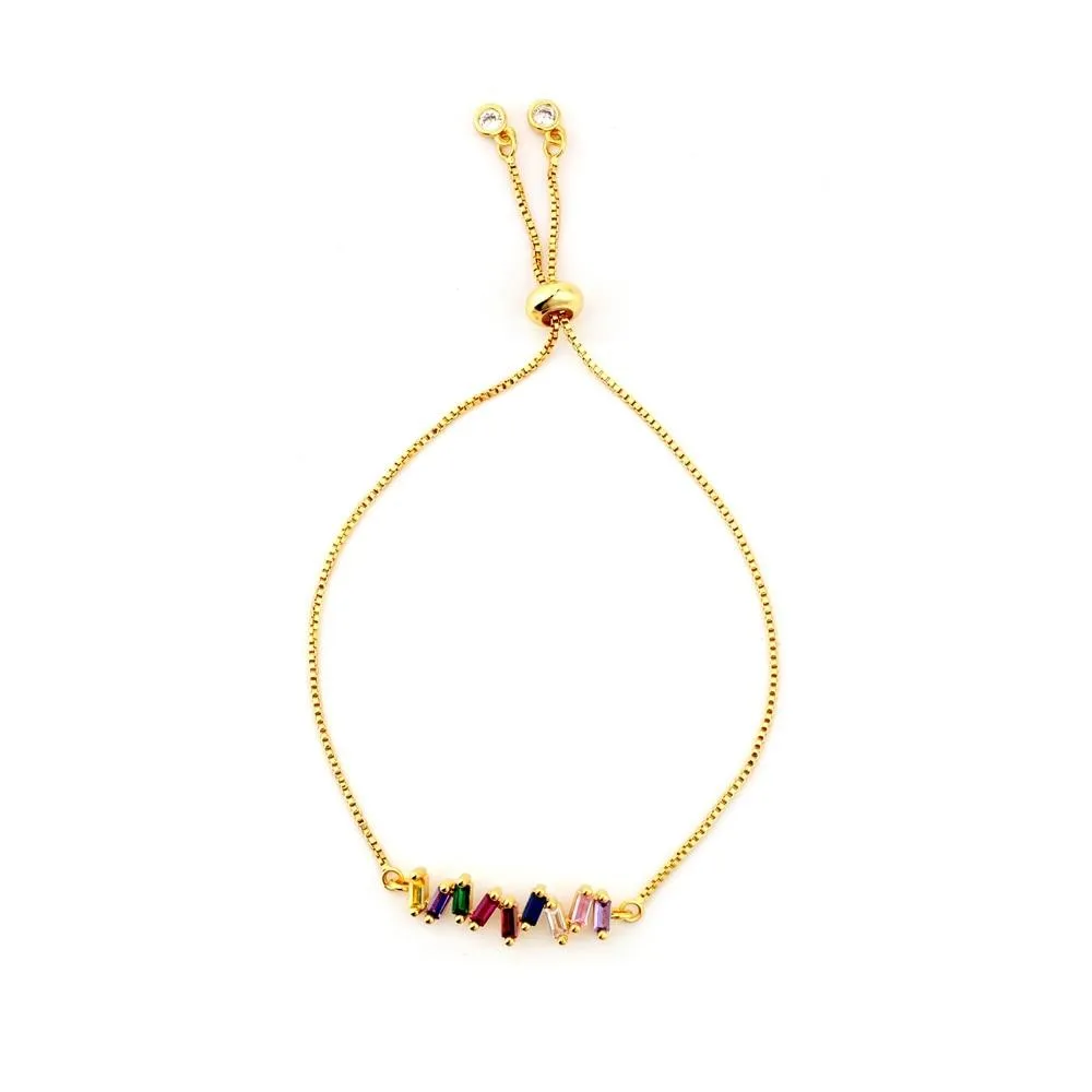 Colorful Snake Chain Zircon Bracelets