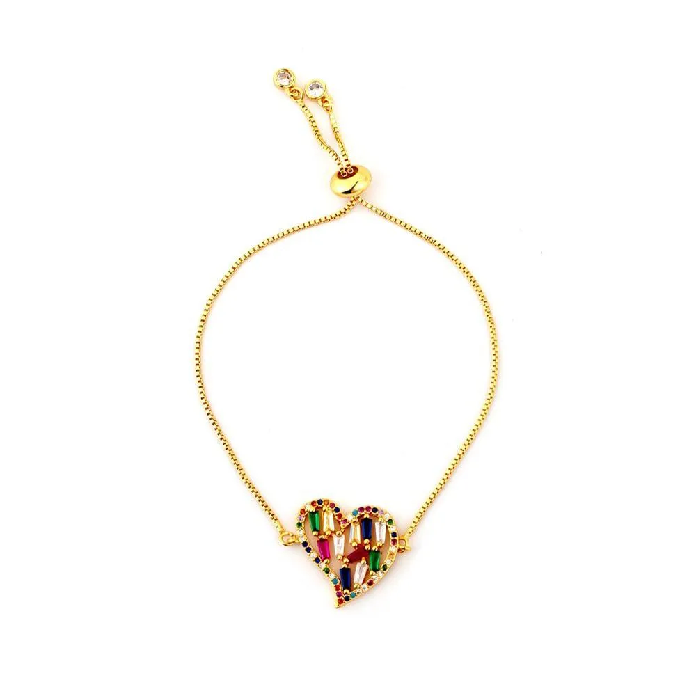 Colorful Snake Chain Zircon Bracelets
