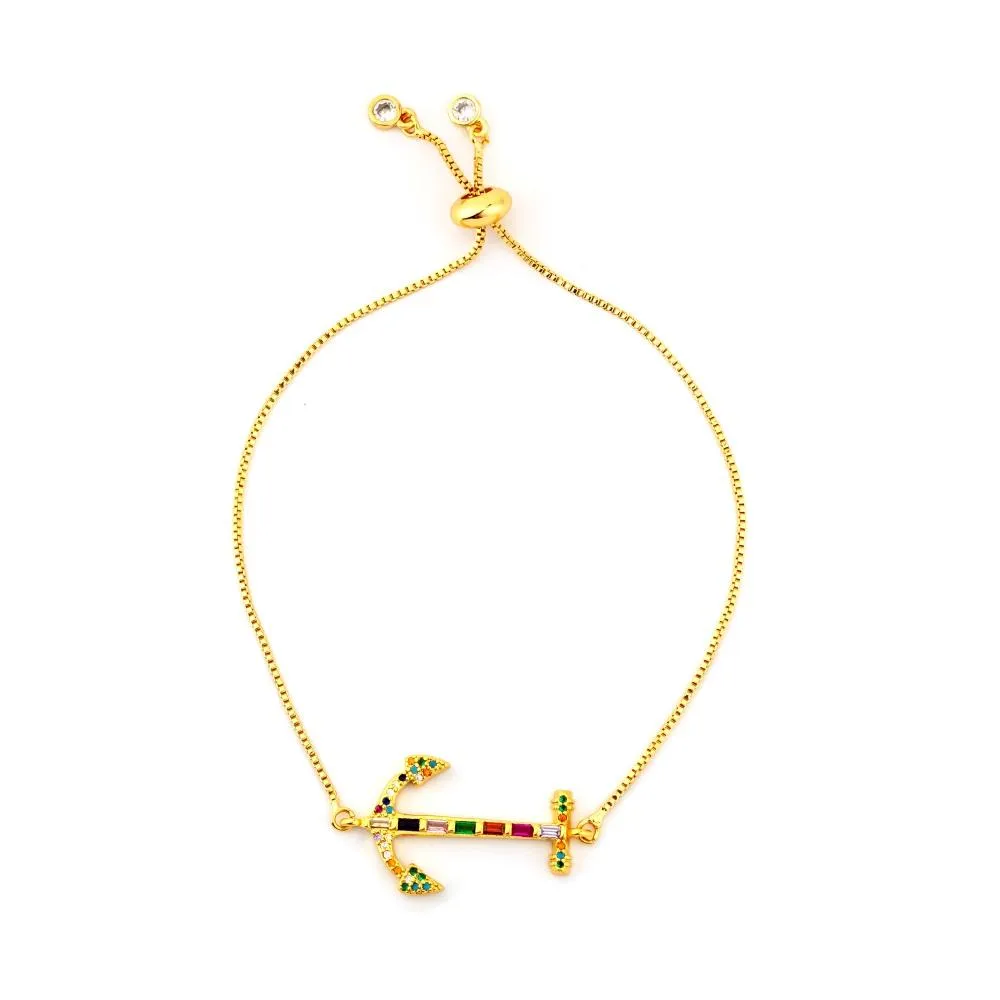 Colorful Snake Chain Zircon Bracelets