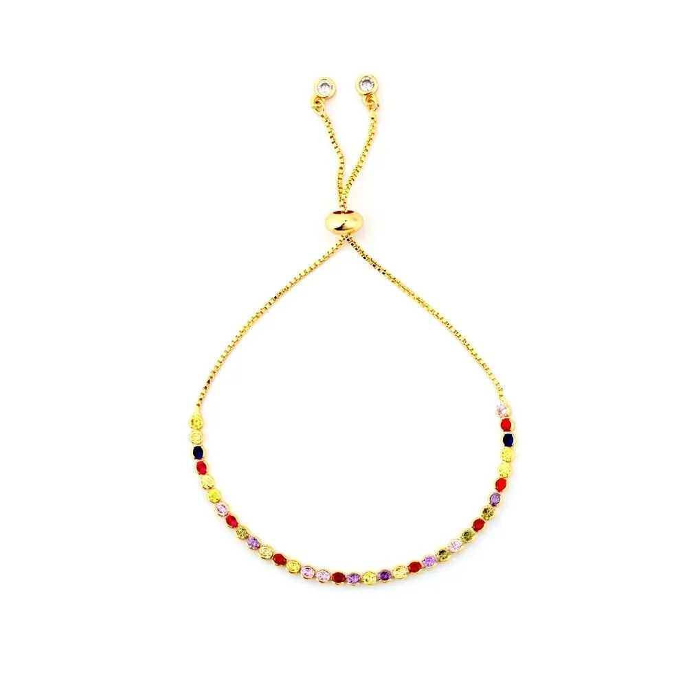 Colorful Snake Chain Zircon Bracelets