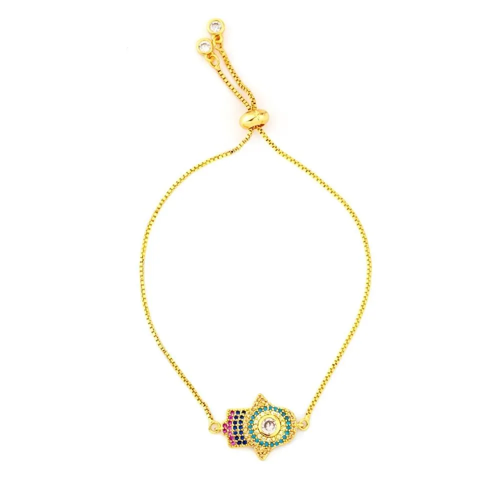 Colorful Snake Chain Zircon Bracelets