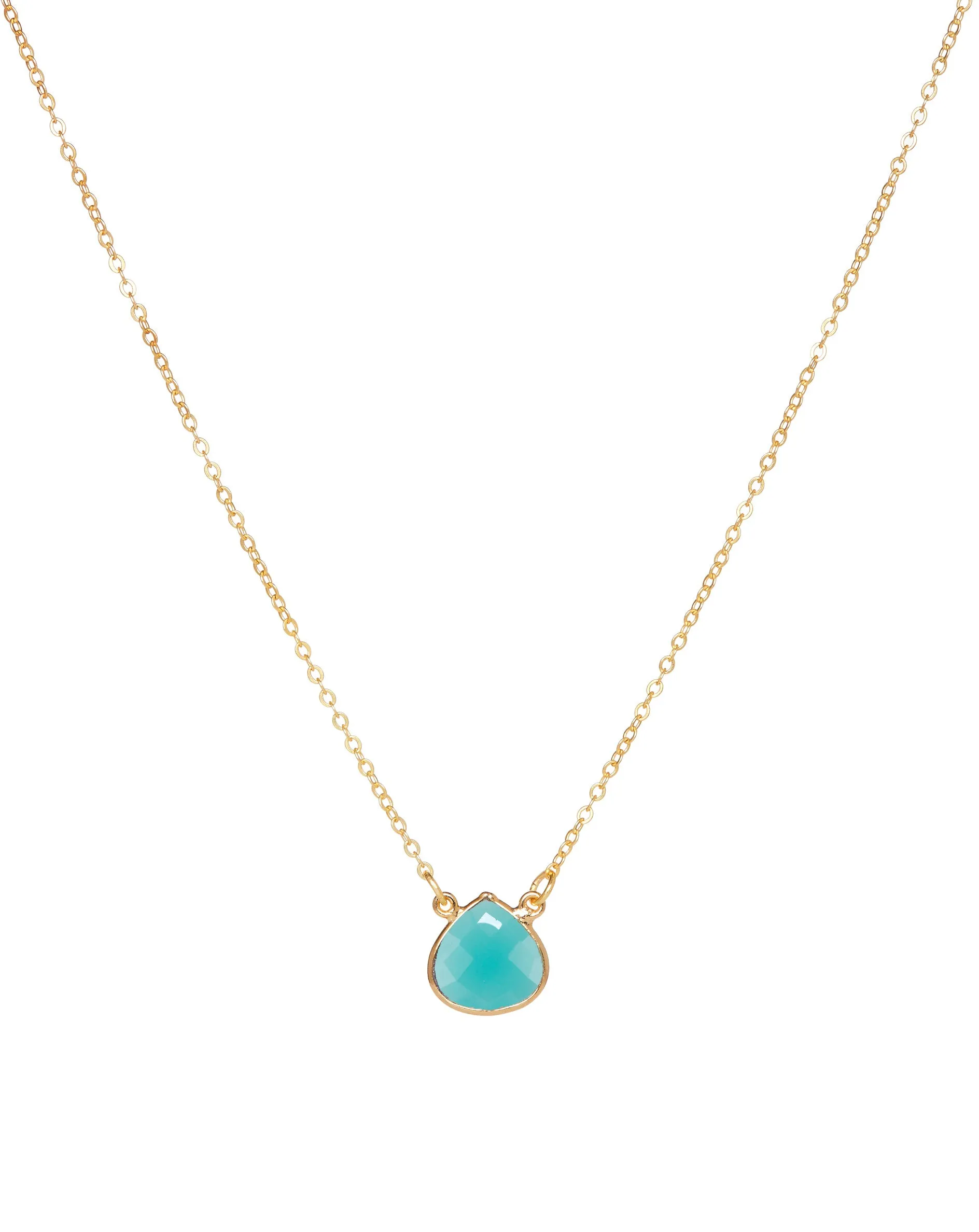 Cosmos Necklace Aqua Chalcedony