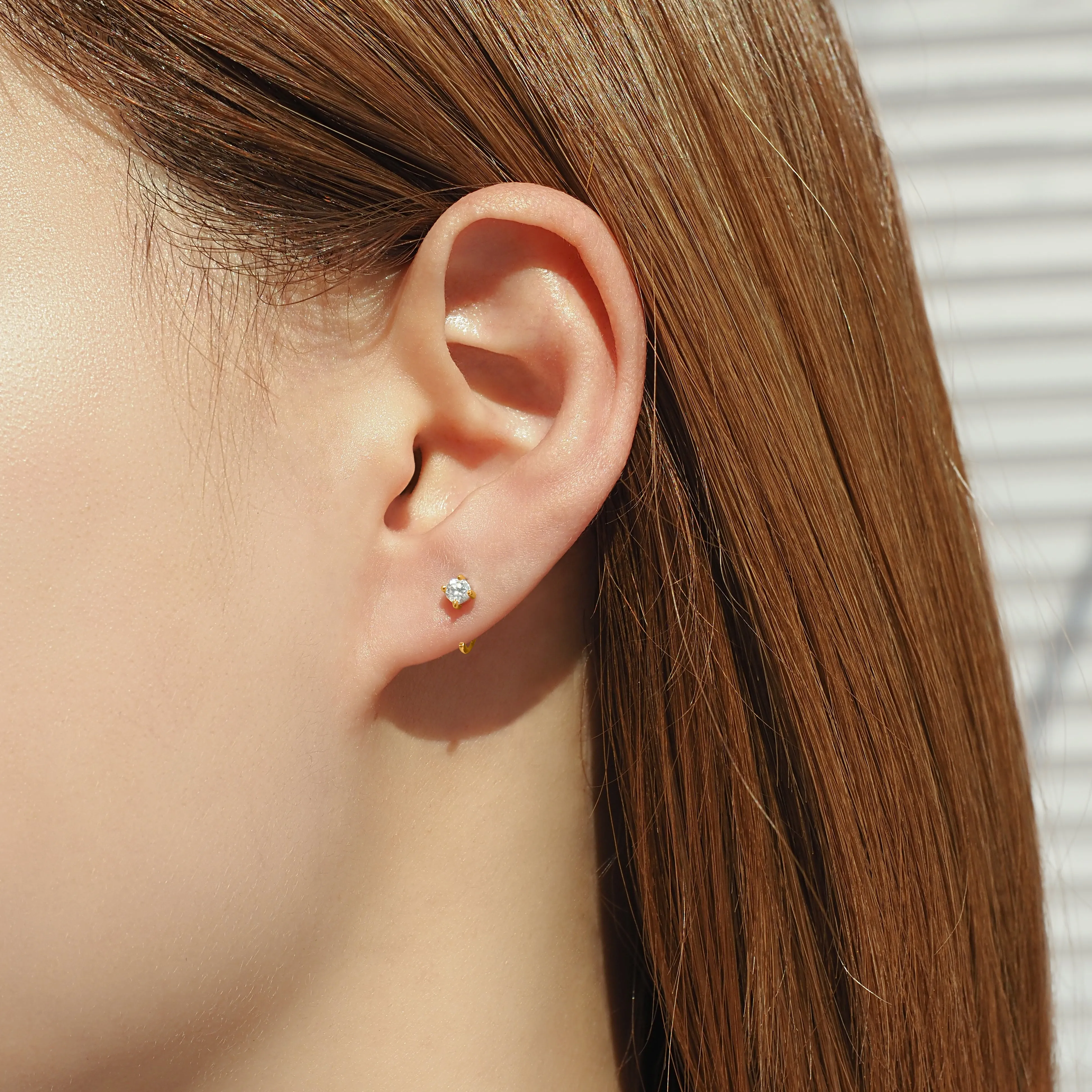 Crystal Huggie Earrings