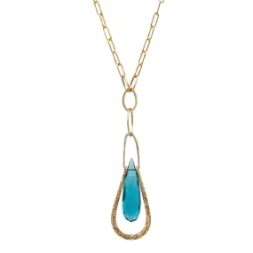 Dahlia Blue Quartz Necklace