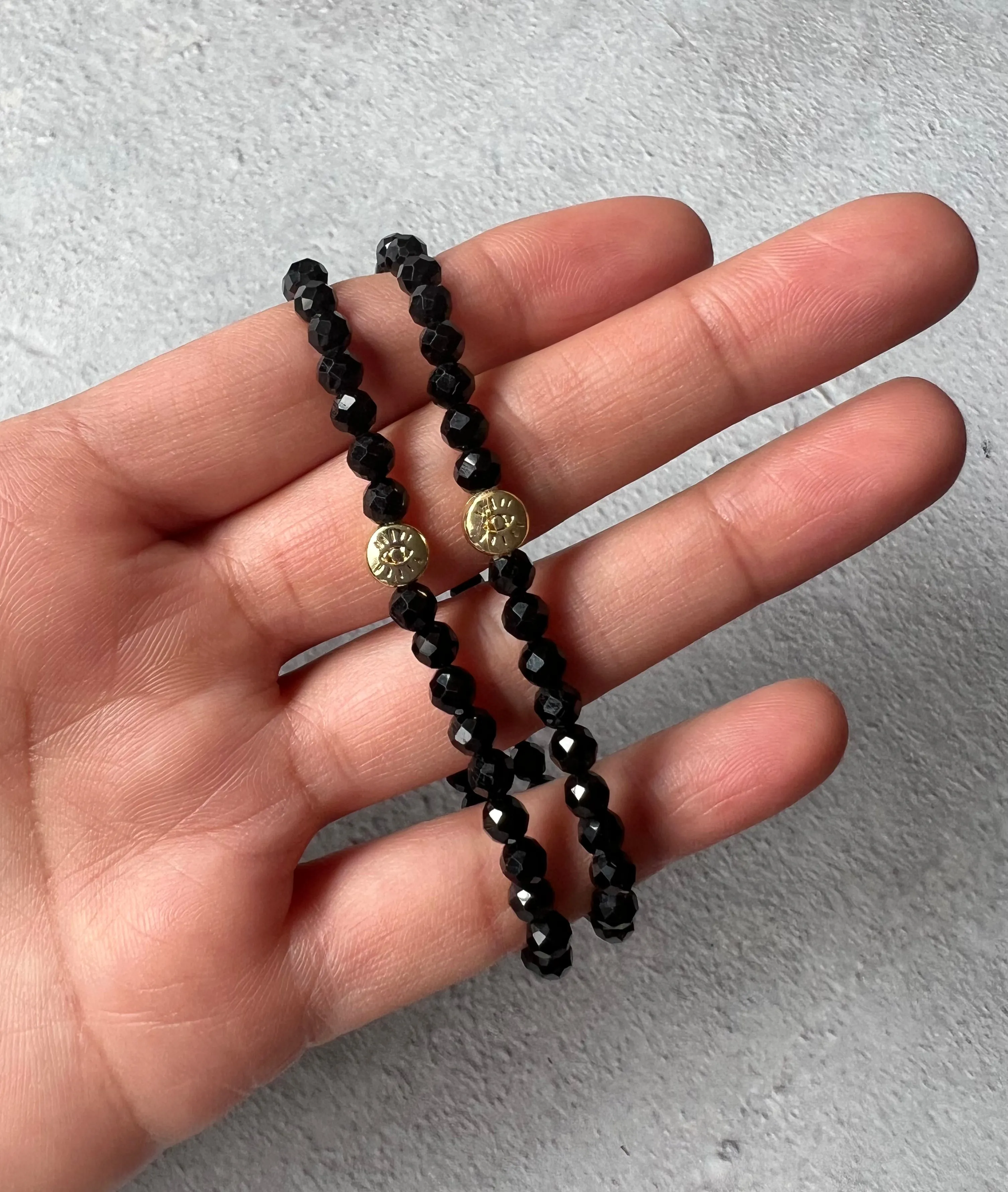 Dainty Black Tourmaline Bracelet
