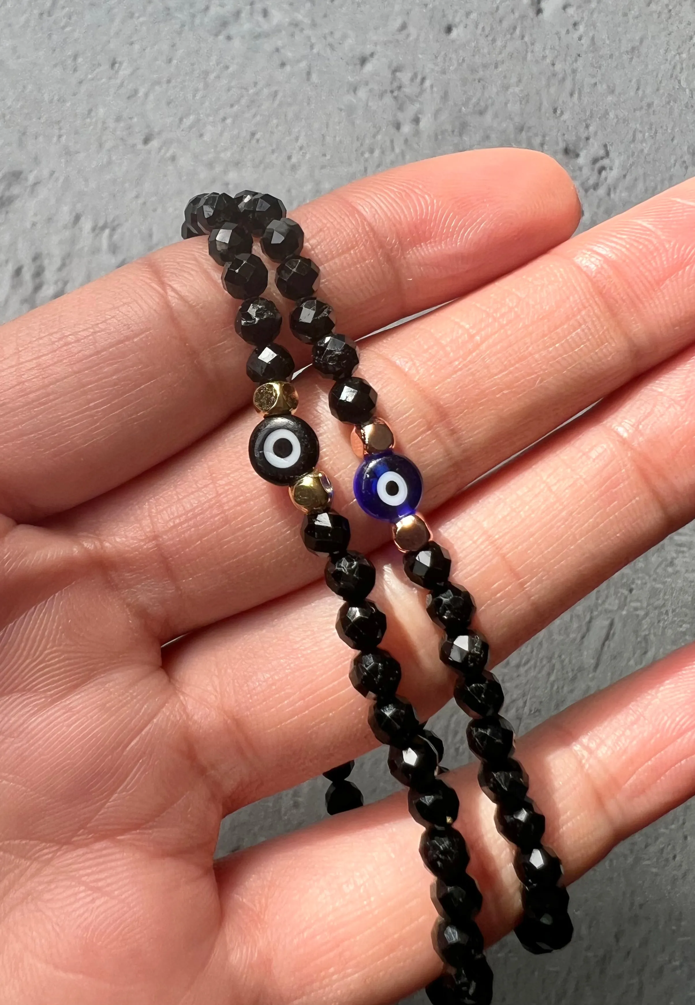 Dainty Black Tourmaline Bracelet