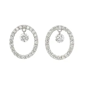 Dancing Diamond™ Collection Oval Earrings