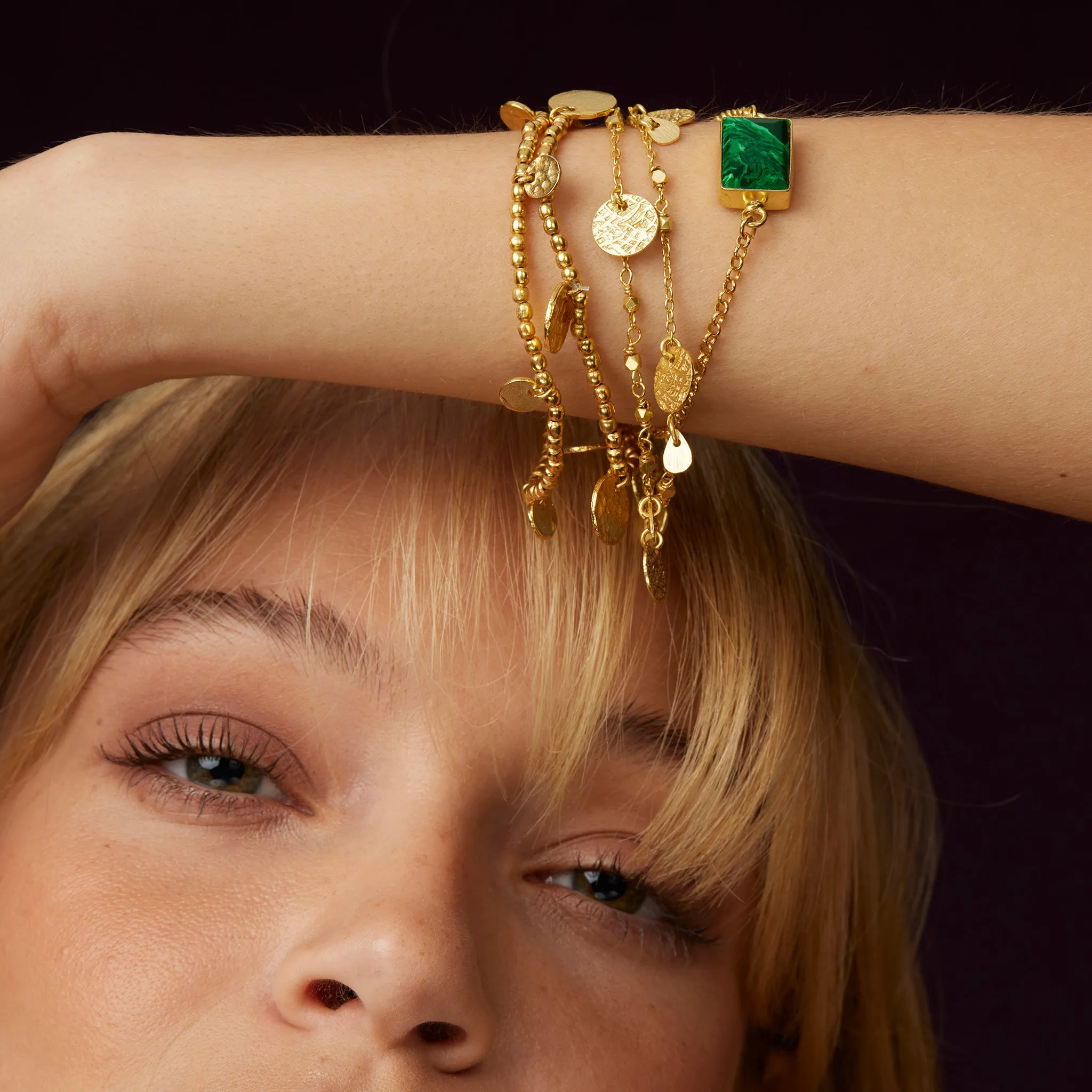 Delta Green Malachite Bracelet