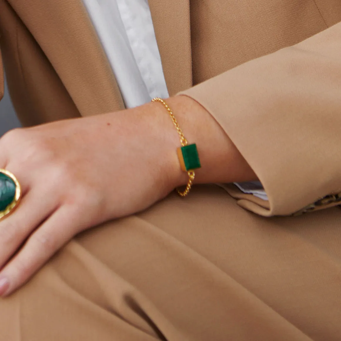 Delta Green Malachite Bracelet