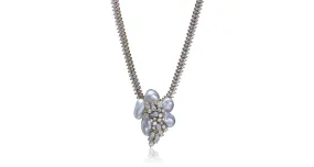 Diamond & Pearl Pendant Necklace (& Brooch)