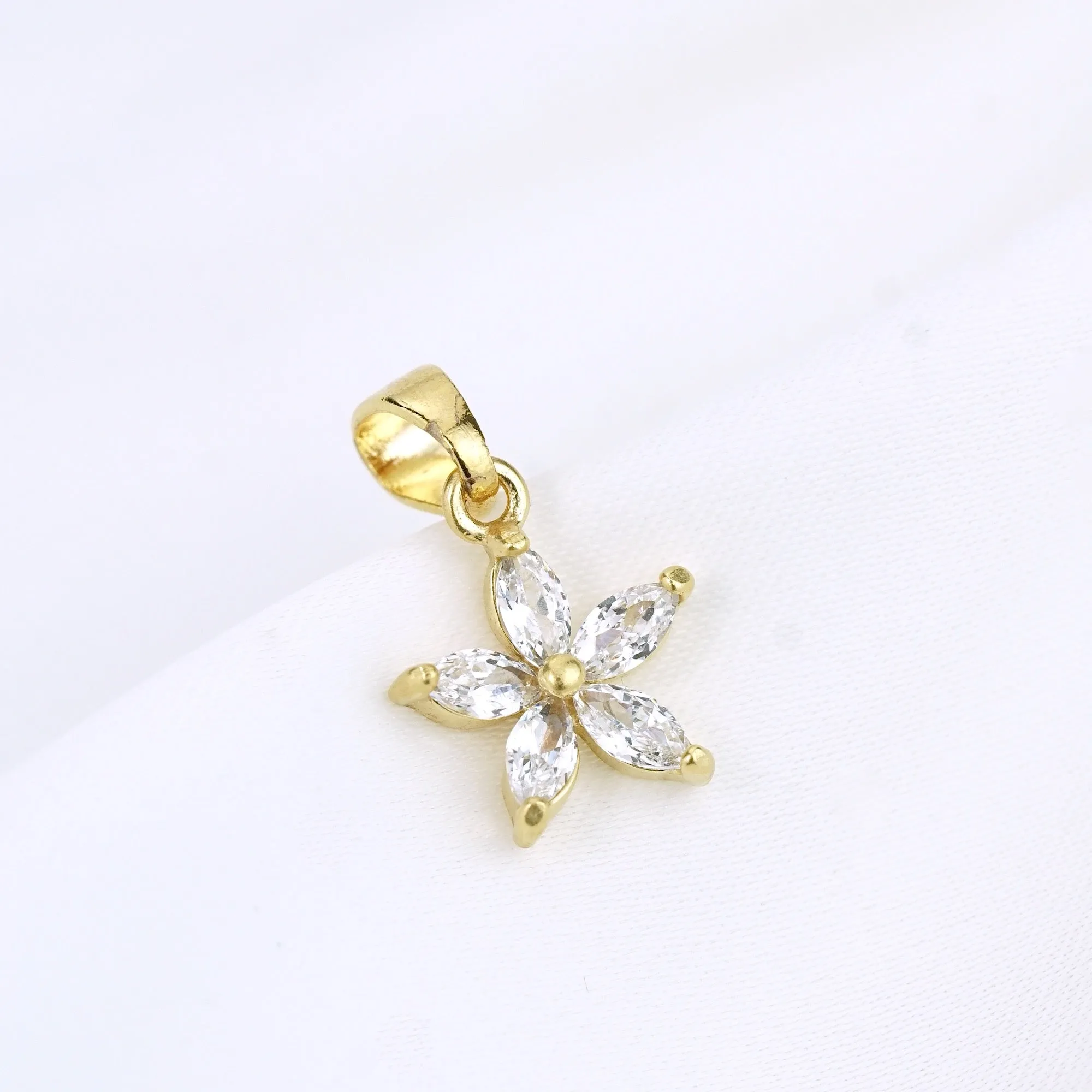 Diamond Flower Necklace