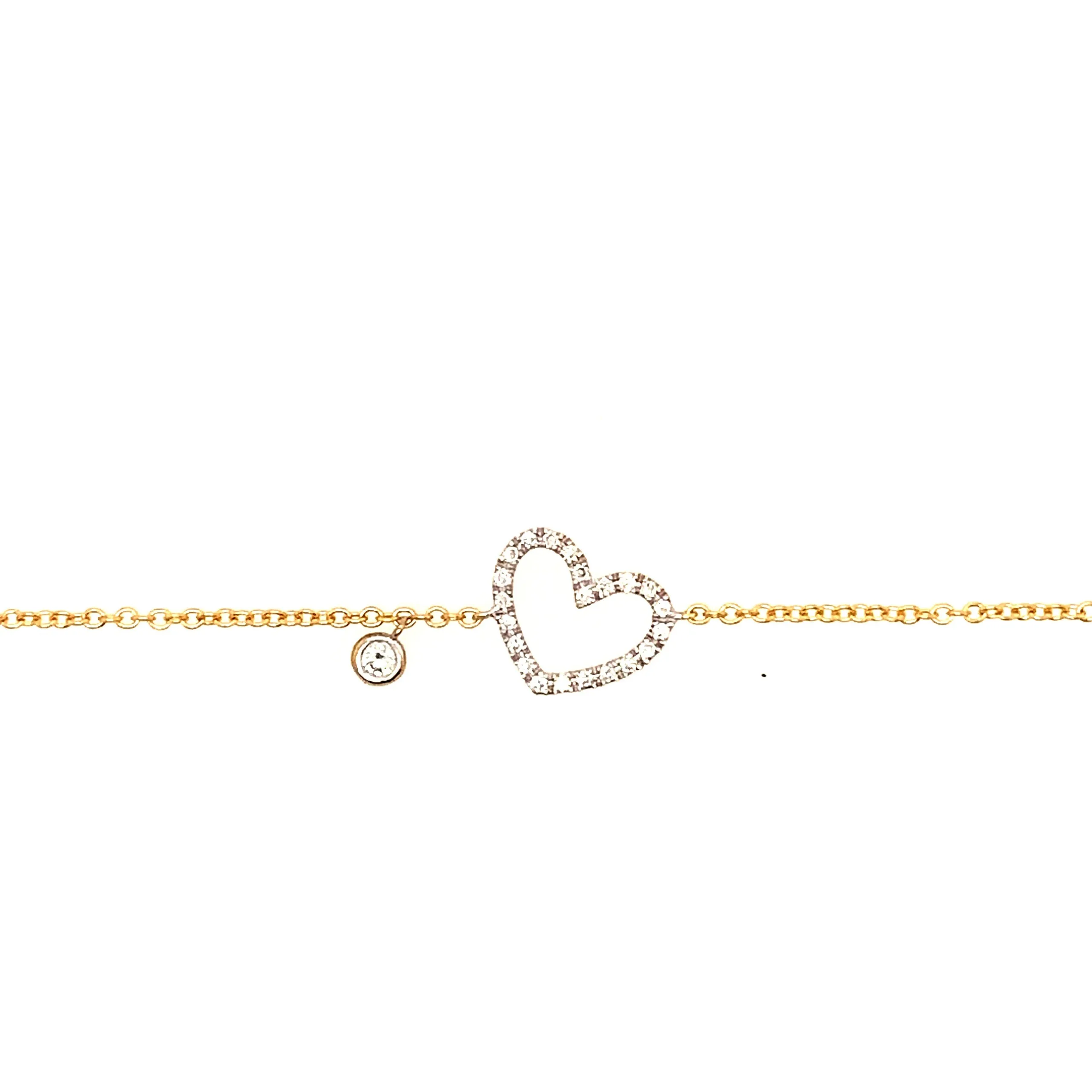 Diamond Heart Bracelet
