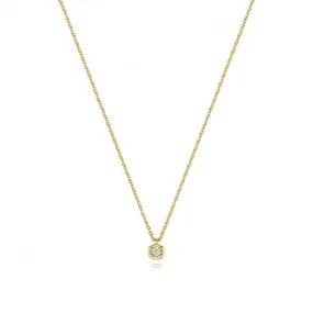 Diamond Jewellery 9ct Gold Diamond Necklace with 0.03CT ND147