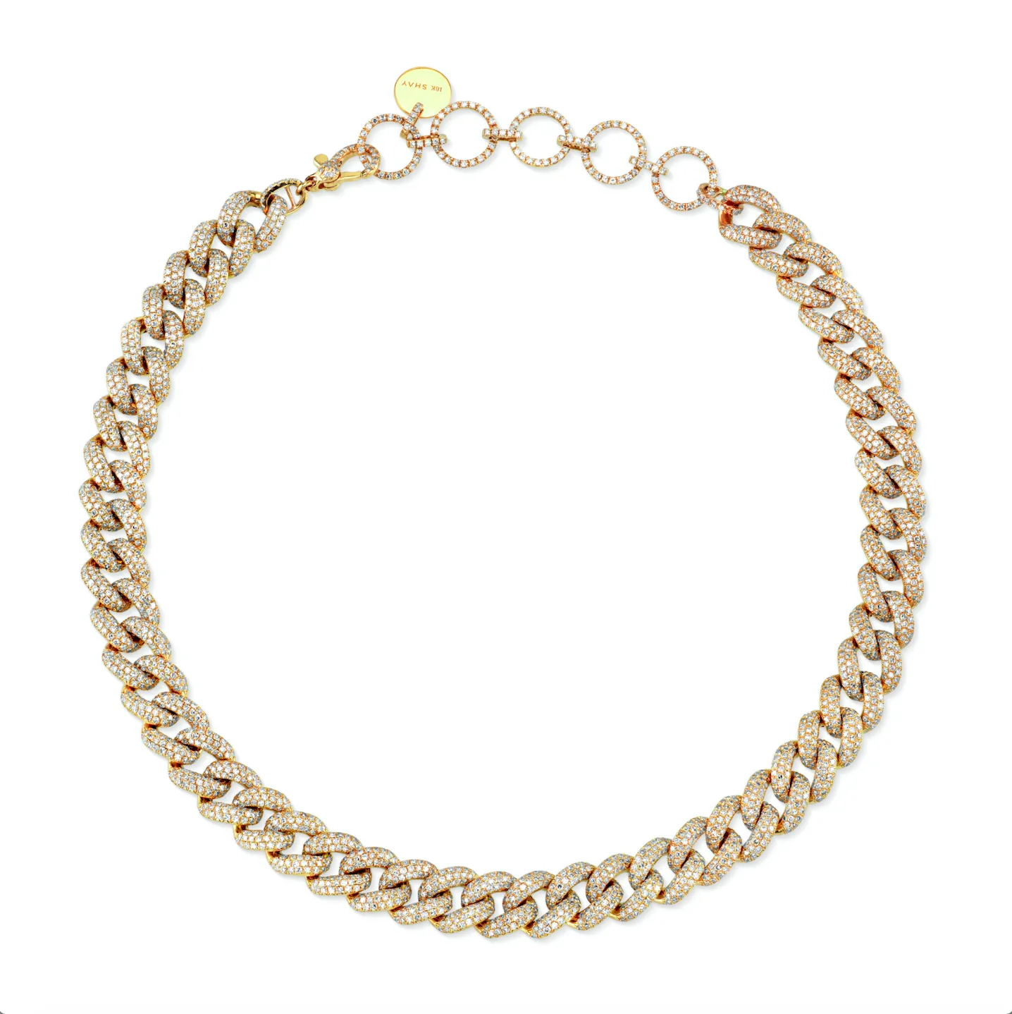 DIAMOND PAVE ESSENTIAL LINK NECKLACE