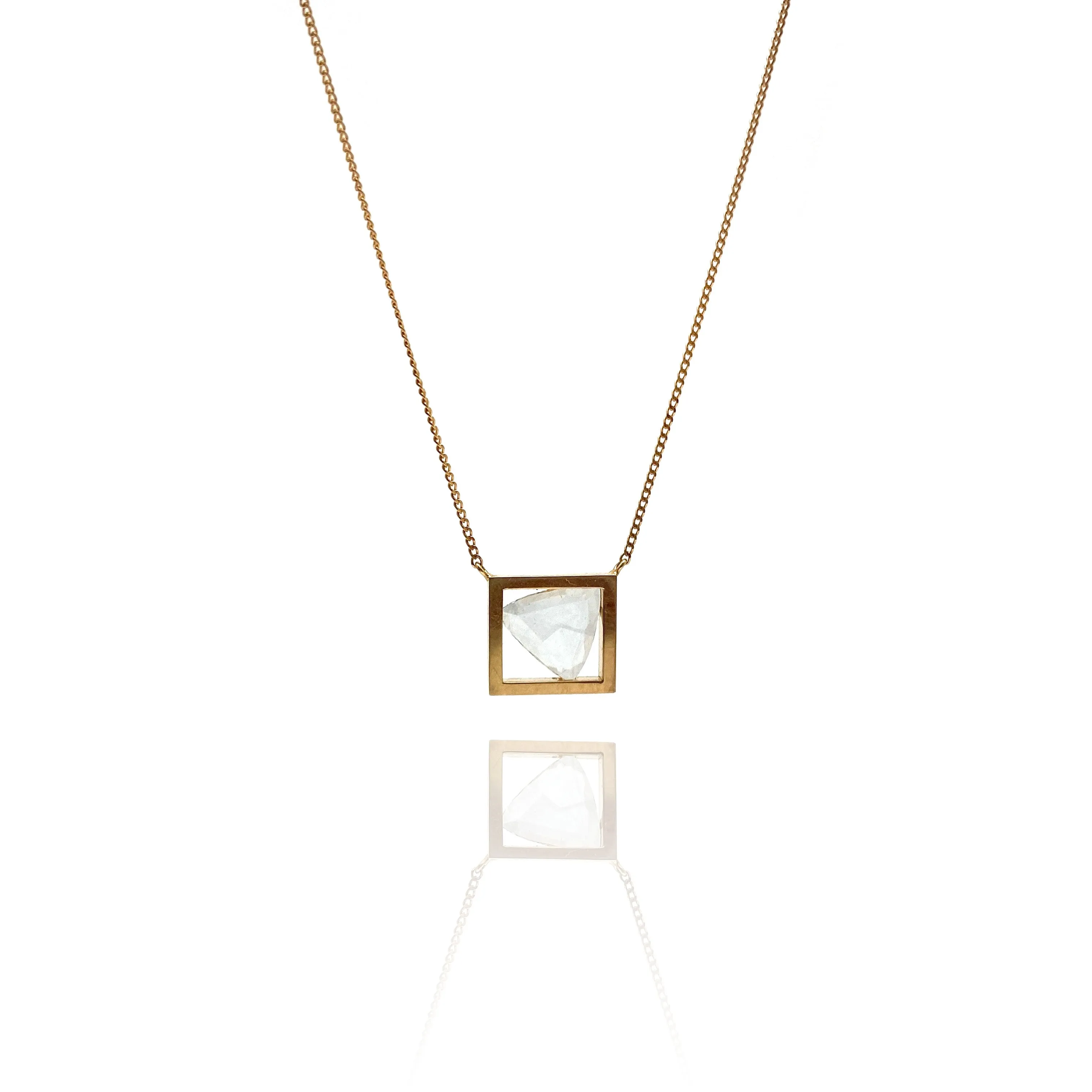 Diamond Square Necklace