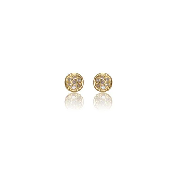 Diamonds by Georgini - Fourteen Natural Diamond Dotti Earrings Gold