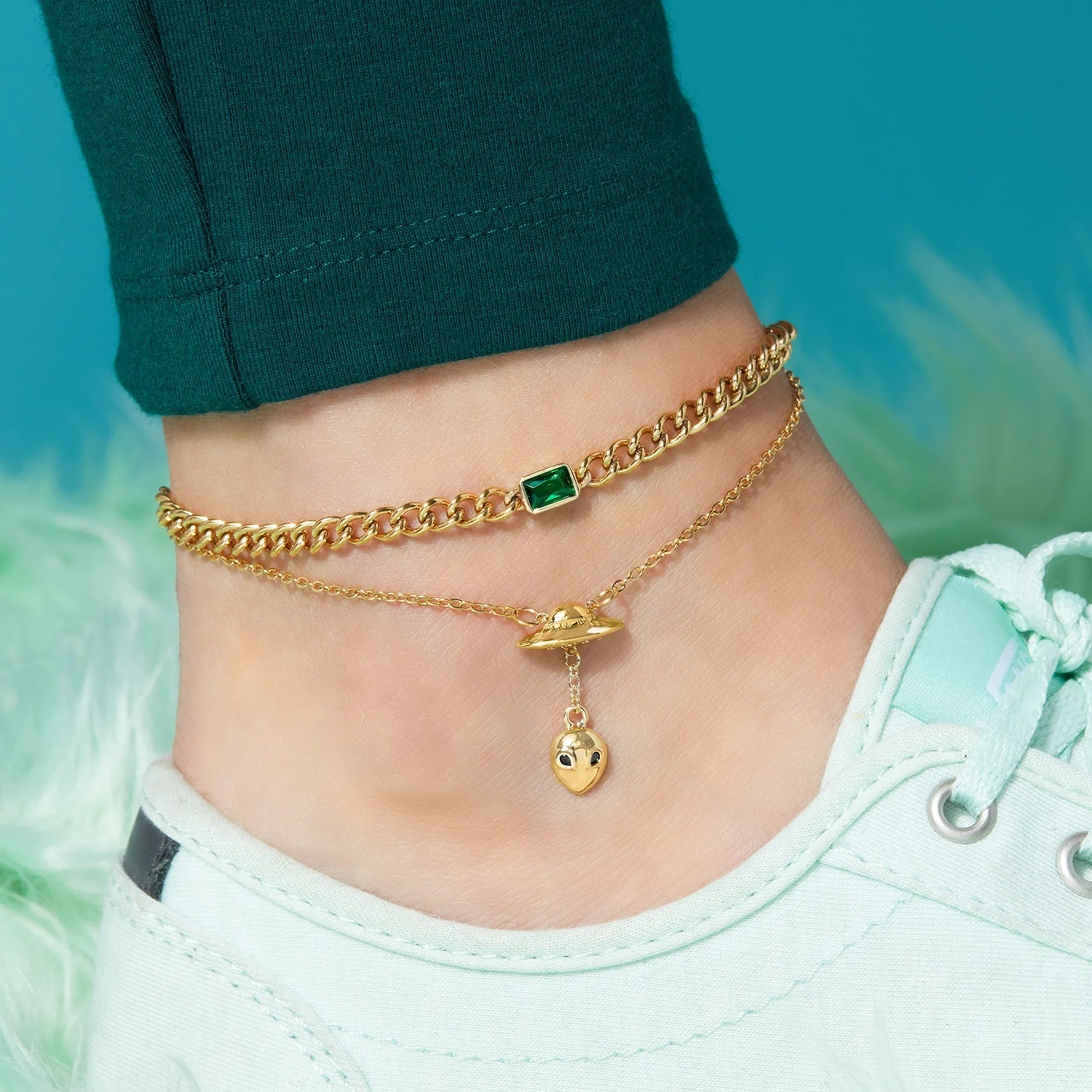 Dione Anklet - Green