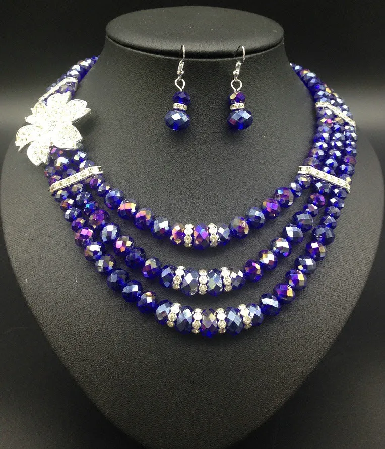 Enchanting African Gemstone Bridal Jewelry Set - Savanna Rhythms