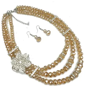 Enchanting African Gemstone Bridal Jewelry Set - Savanna Rhythms