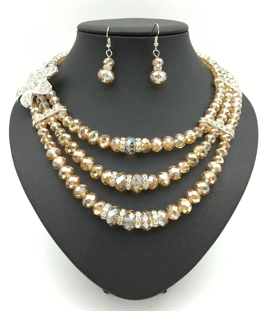 Enchanting African Gemstone Bridal Jewelry Set - Savanna Rhythms