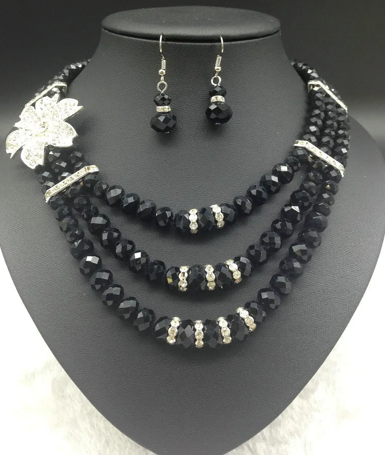 Enchanting African Gemstone Bridal Jewelry Set - Savanna Rhythms