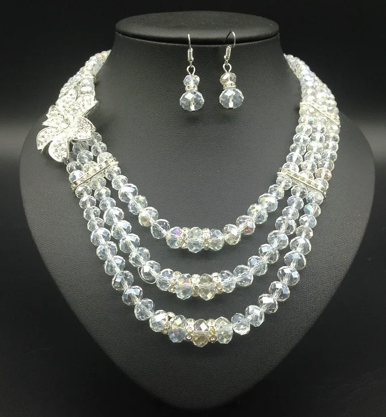 Enchanting African Gemstone Bridal Jewelry Set - Savanna Rhythms