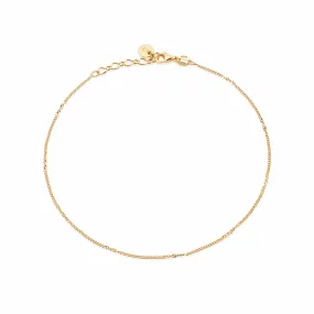 Estée Lalonde Forever Chain Anklet 18ct Gold Plate