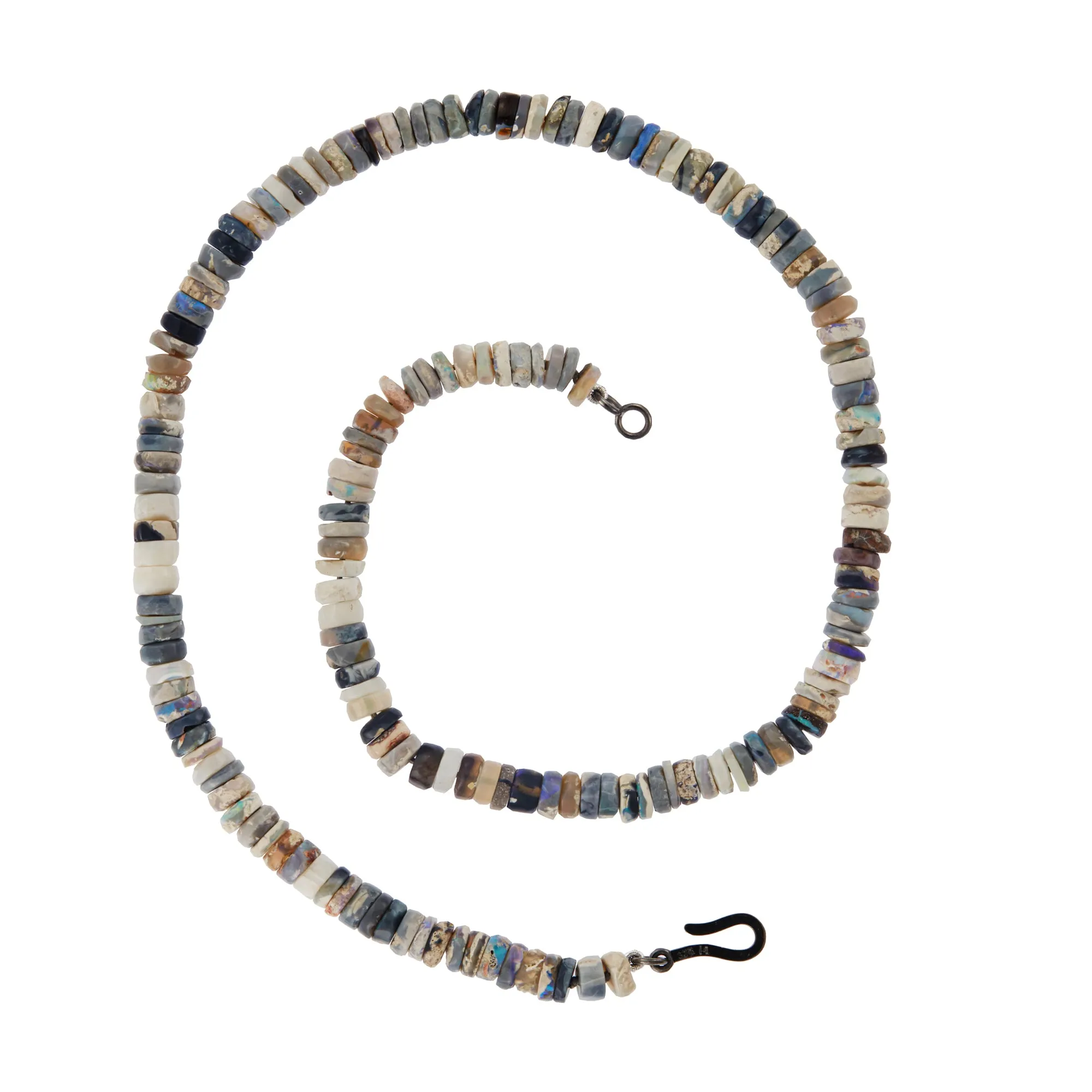 Ethiopian Opal Beaded Necklace (45cm)
