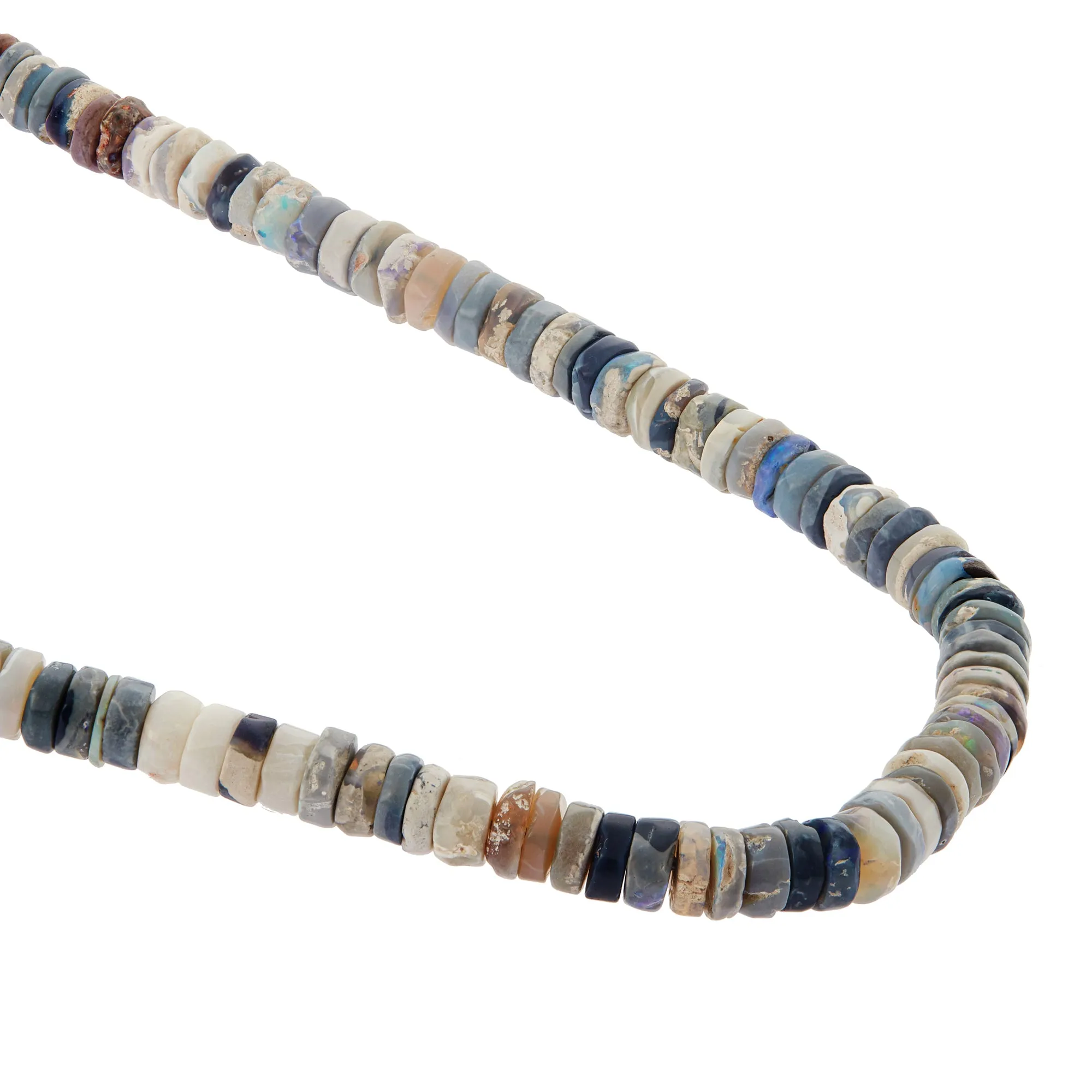 Ethiopian Opal Beaded Necklace (45cm)