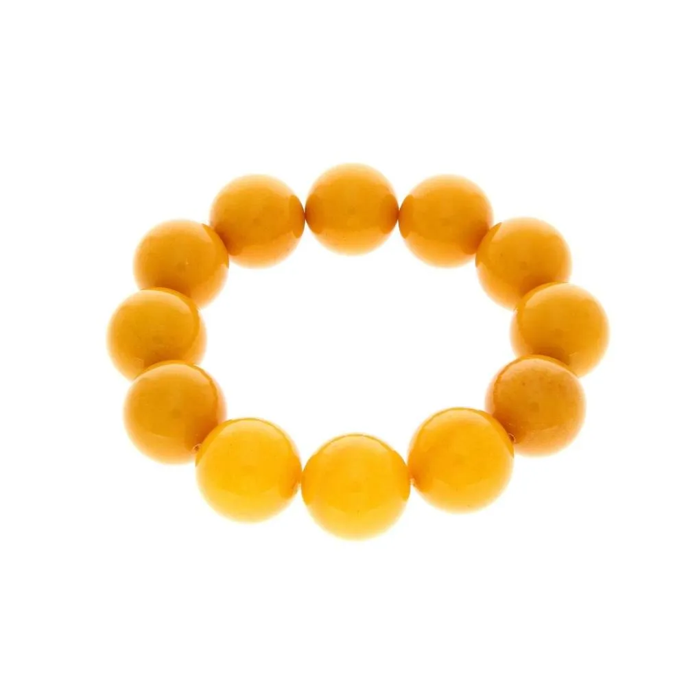 Exclusive perfect ball Genuine Baltic Amber Bracelet - BT0122