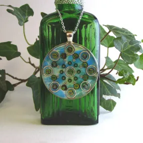 Fantasy - silver plated pendant and necklace