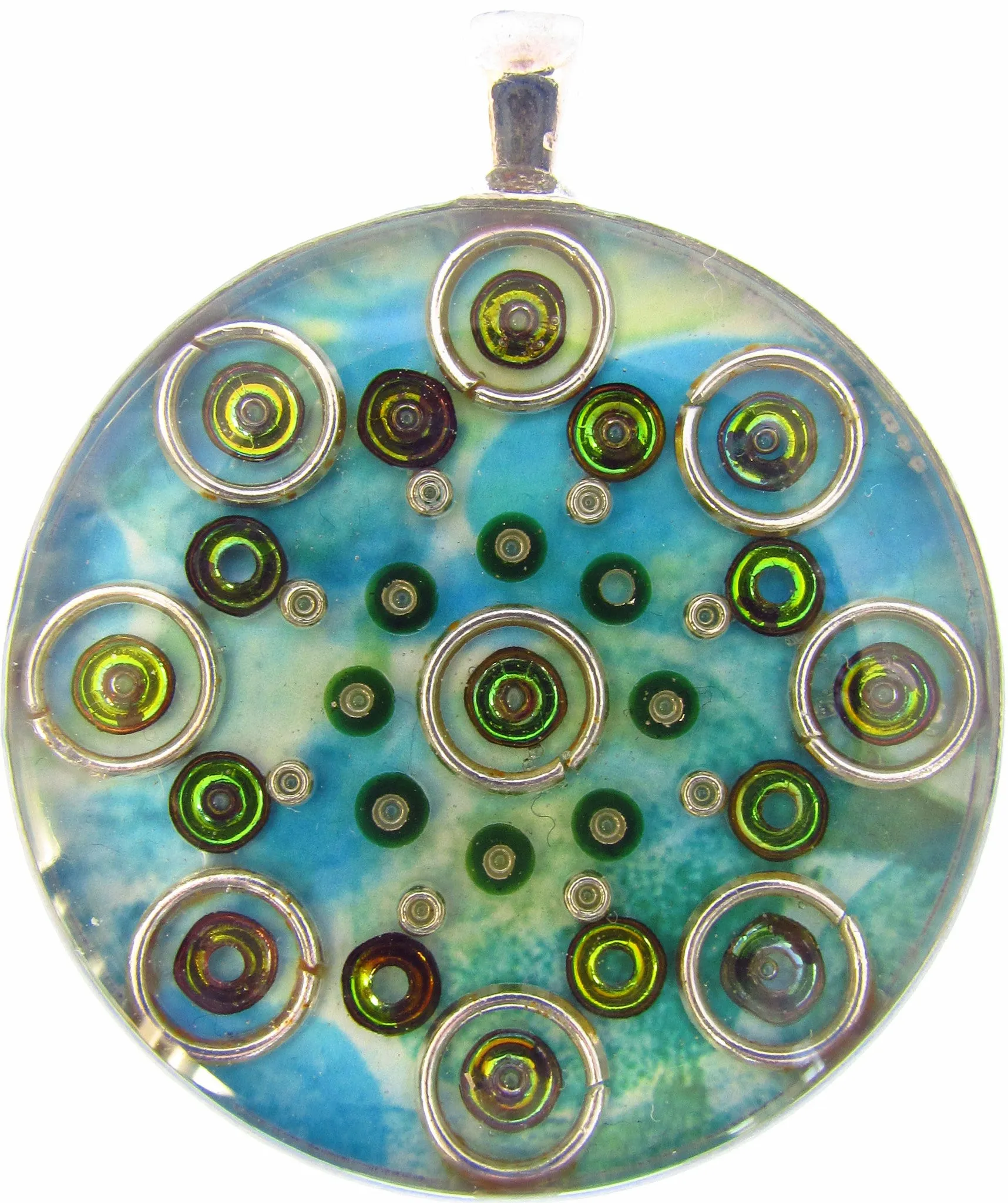 Fantasy - silver plated pendant and necklace