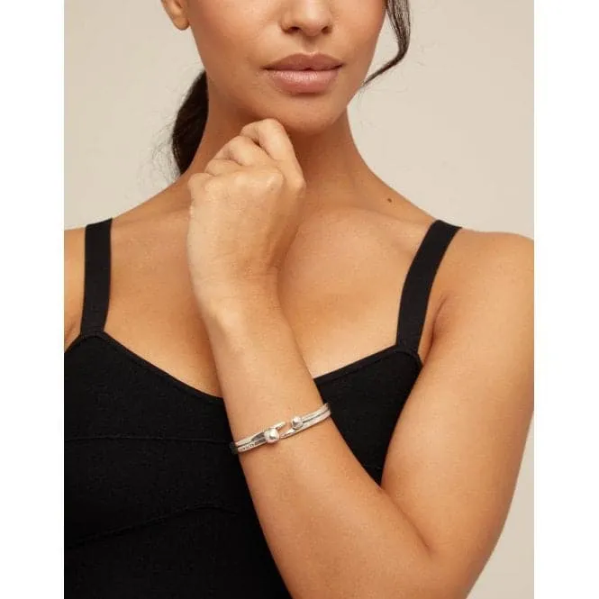 Feelings Silver Metal Bracelet
