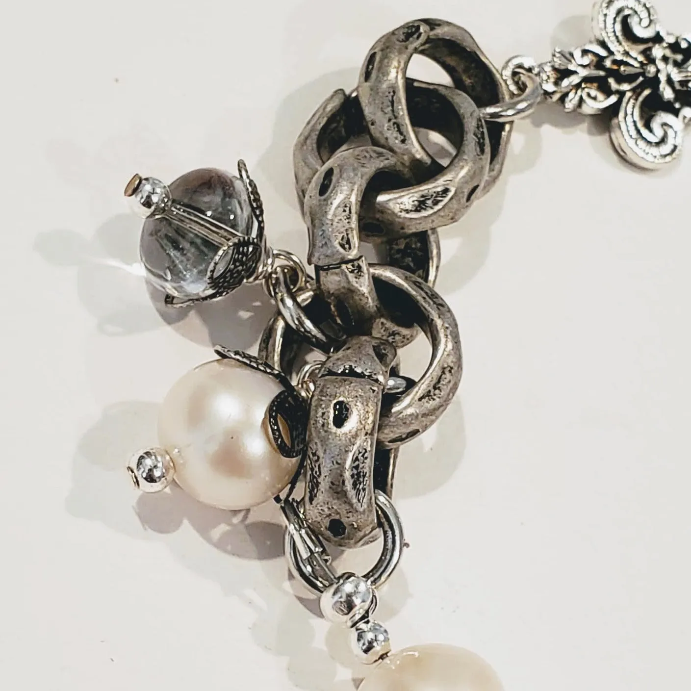 Freshwater Pearl & Chain Bracelet