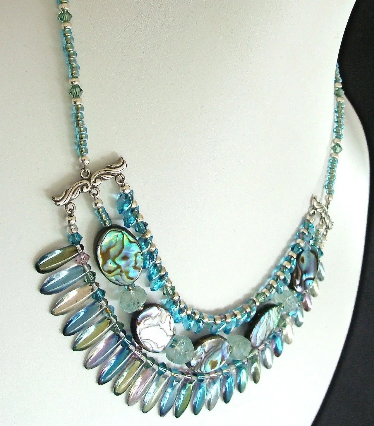 Gaia: Iridescent Shell Necklace