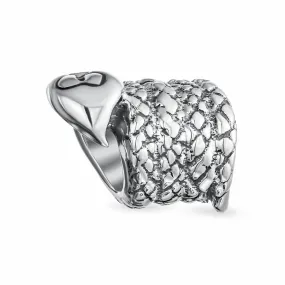 Garden Snake Charm Bead Sterling Silver for European Bracelet