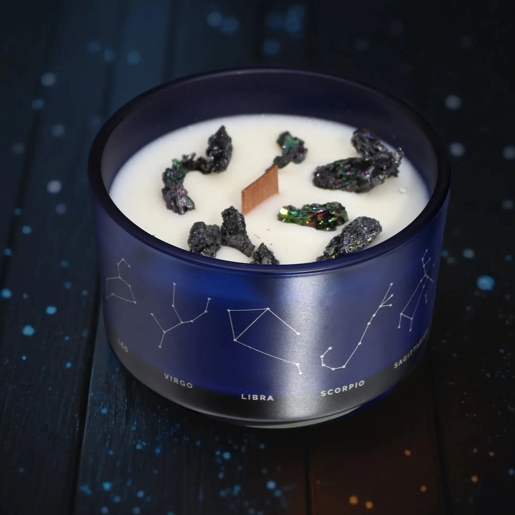 Gemstone Candle Gifts - Zodiac Crystal Candles with Gemstone Bracelets
