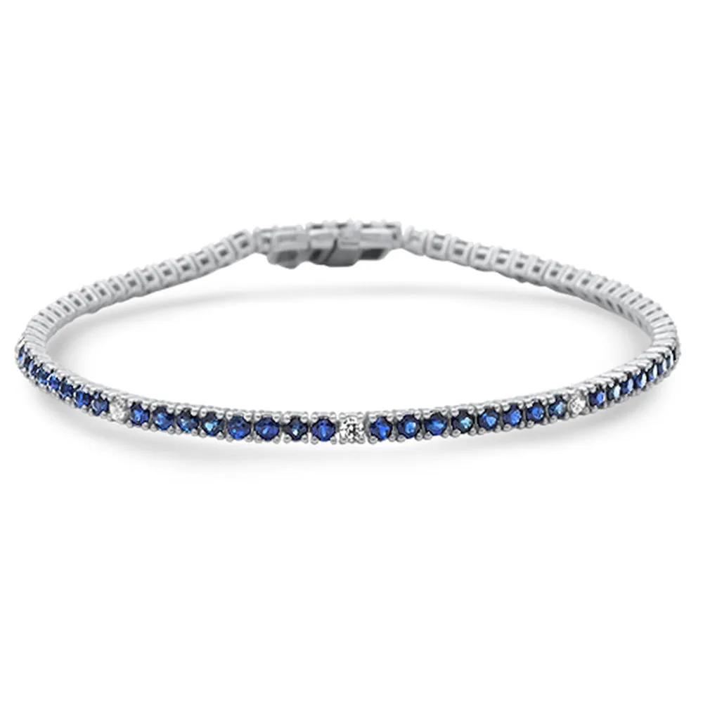 Gemstone   Diamonds Tennis Bracelet